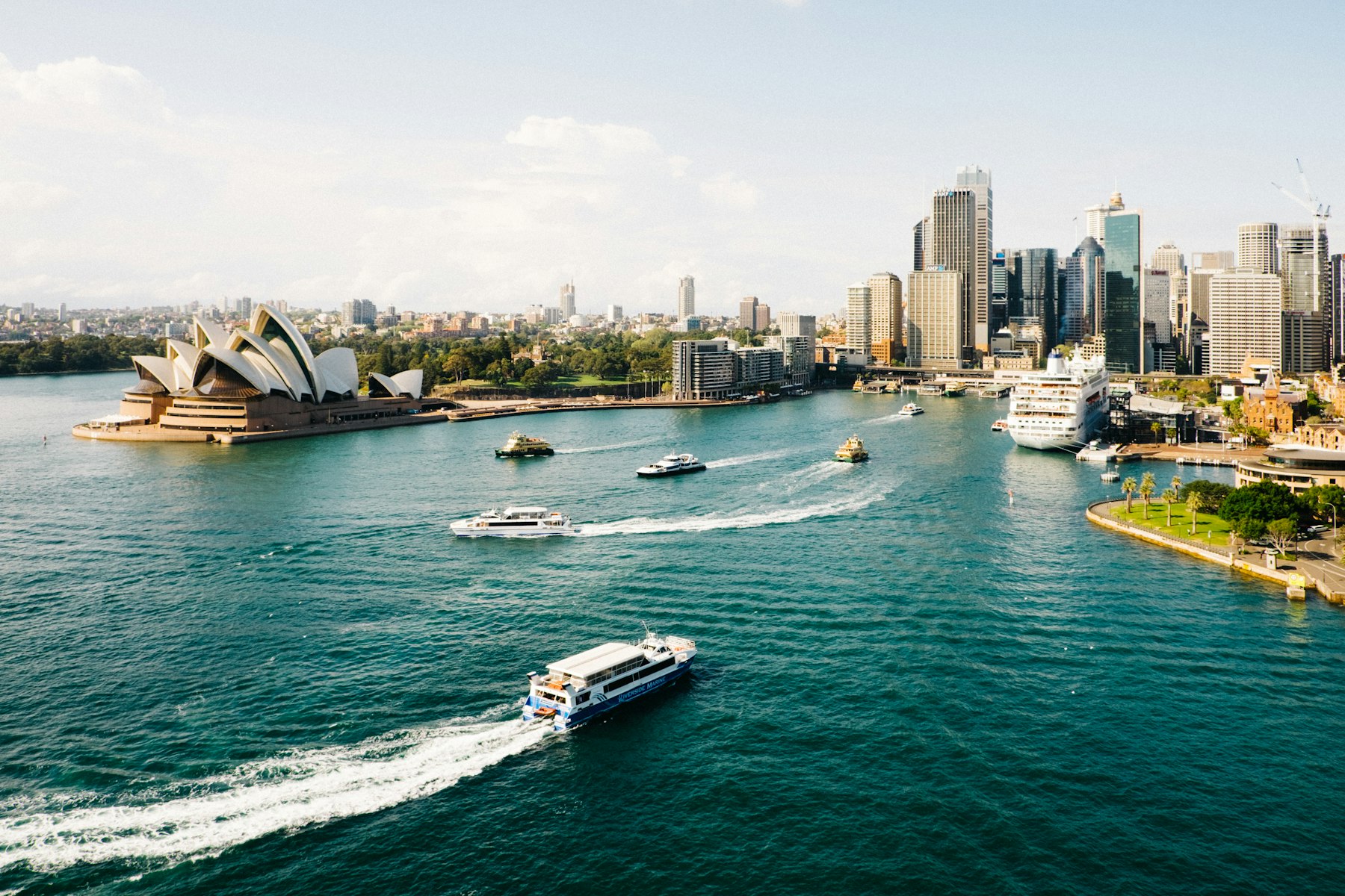 Sydney Harbour — one of two visitor food-city starting points